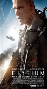 elysium movie review matt damon jodie foster neill blomkamp sci-fi Elysium 6.5/10 2013